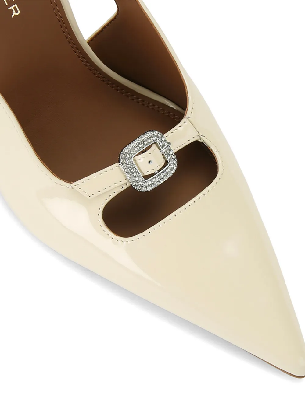 Kurt Geiger London Pumps verfraaid met kristallen en gespsluiting Beige