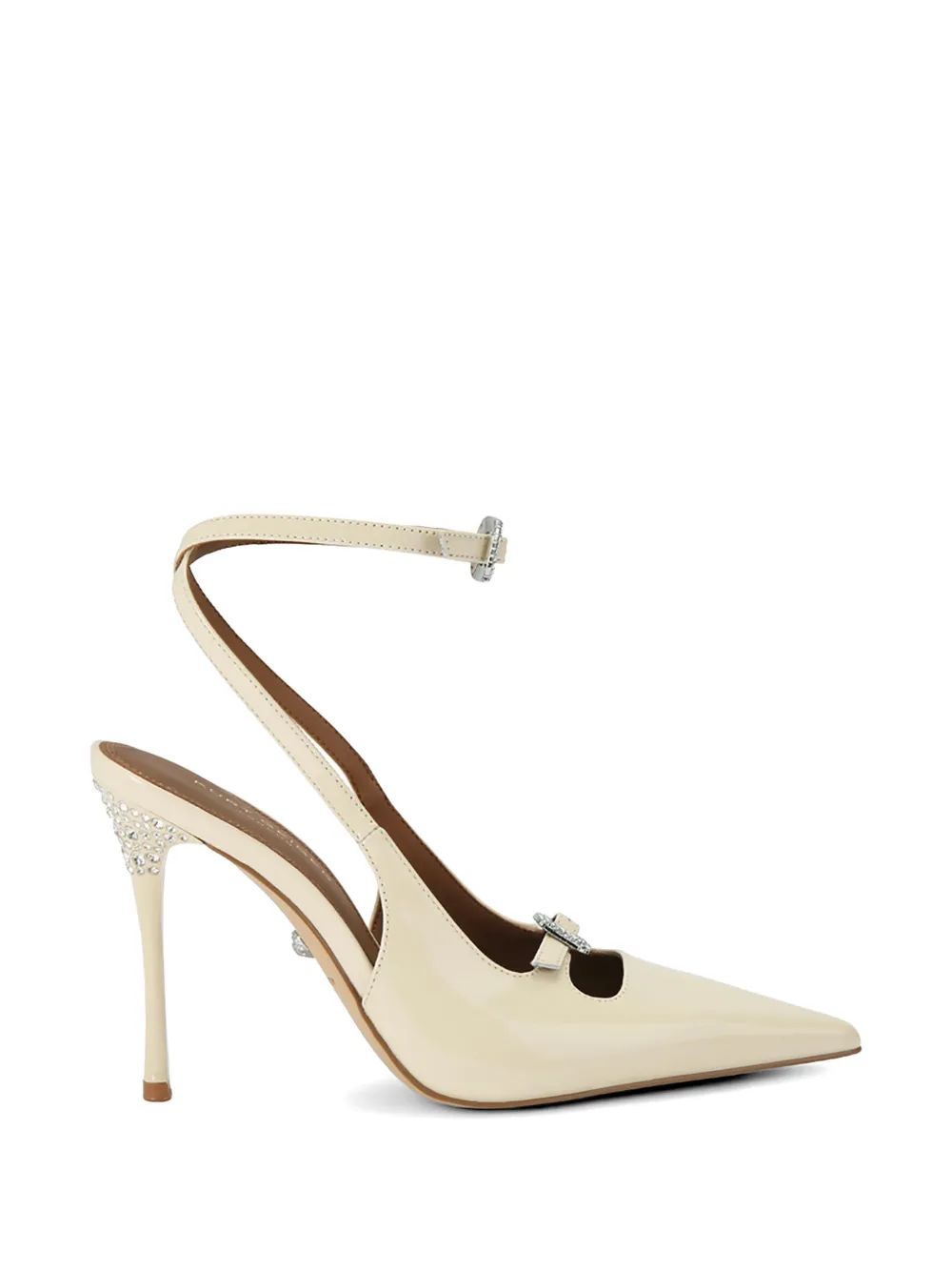 Kurt Geiger London Pumps verfraaid met kristallen en gespsluiting Beige