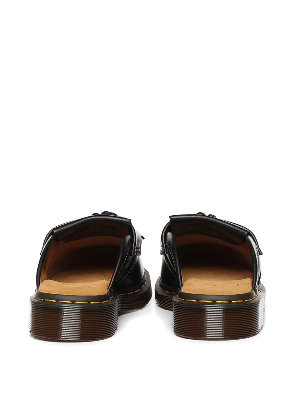 Dr. Martens Adrian tassel-detail whipstitch mules Zwart
