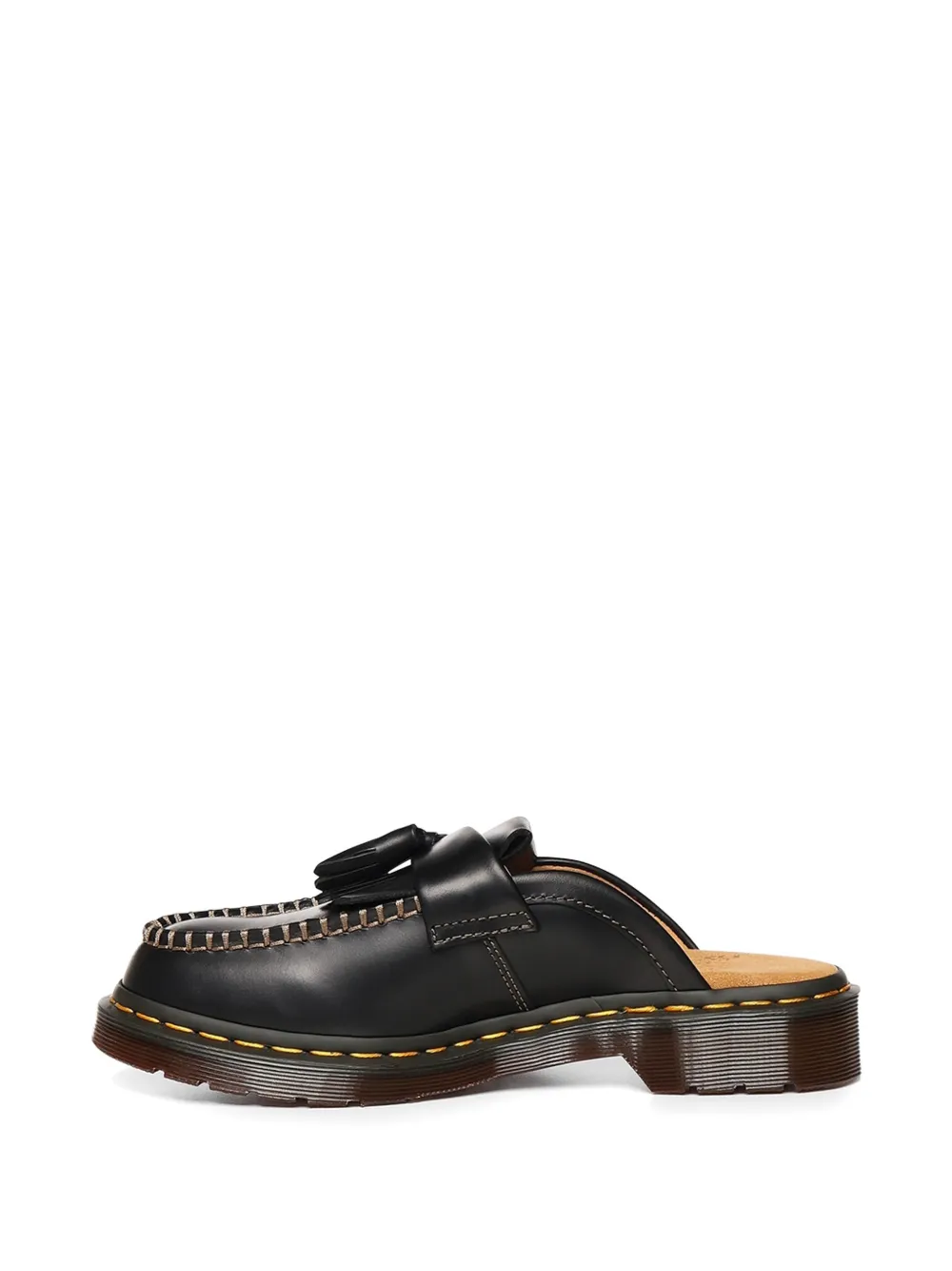 Dr. Martens Adrian tassel-detail whipstitch mules Zwart