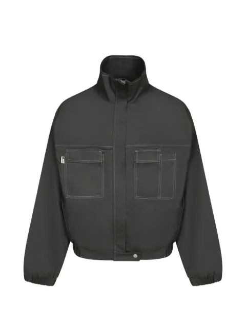 Carrer contrast-stitch chest-pocket jacket