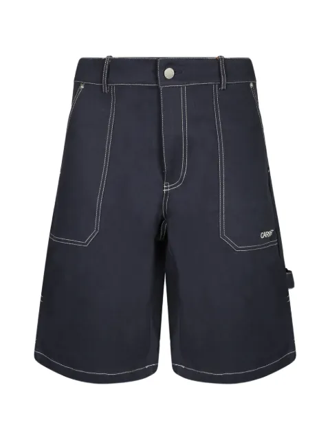 Carrer contrast-stitch carpenter shorts