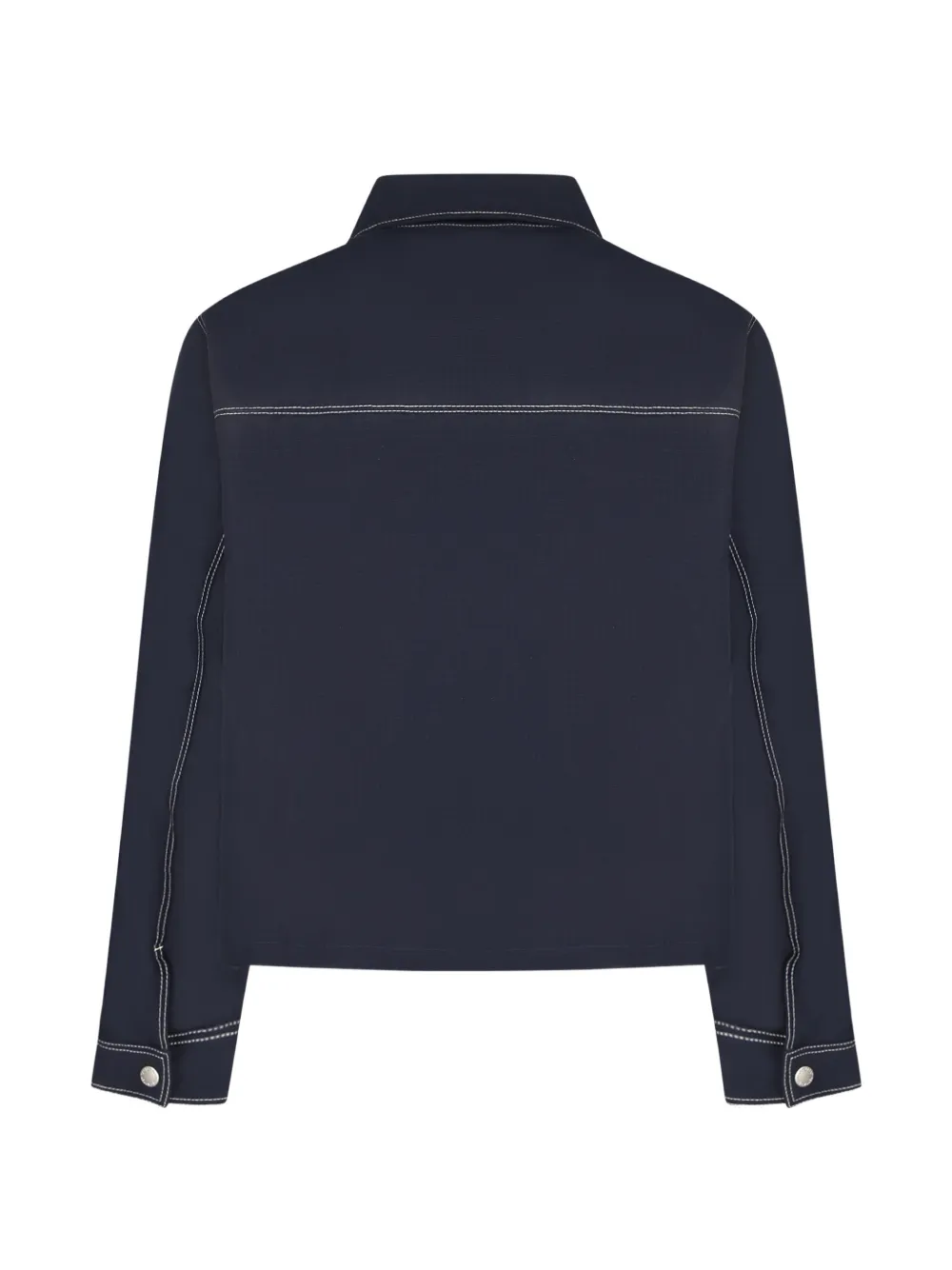 Carrer Jack met contrasterende stiksels en rits Blauw