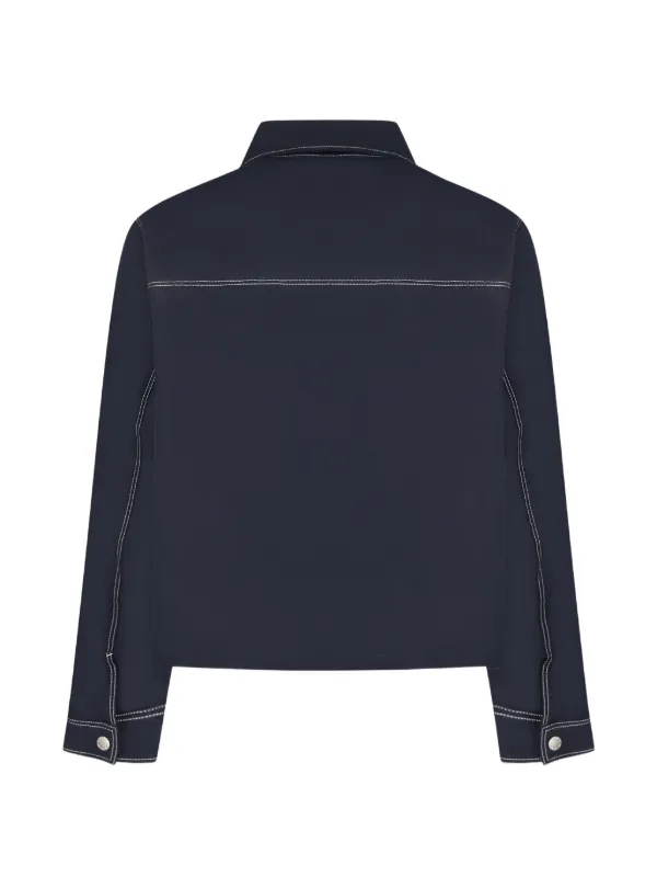 Carrer contrast-stitch zip-up Jacket | Blue | FARFETCH