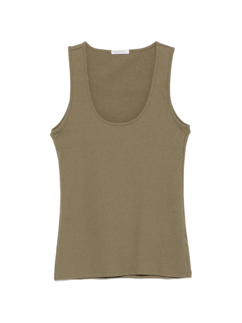 ANONYM APPAREL Claire ribbed-knit tank top - Verde