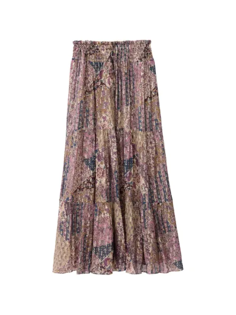 Ba&Sh Pitsy paisley-print tiered skirt