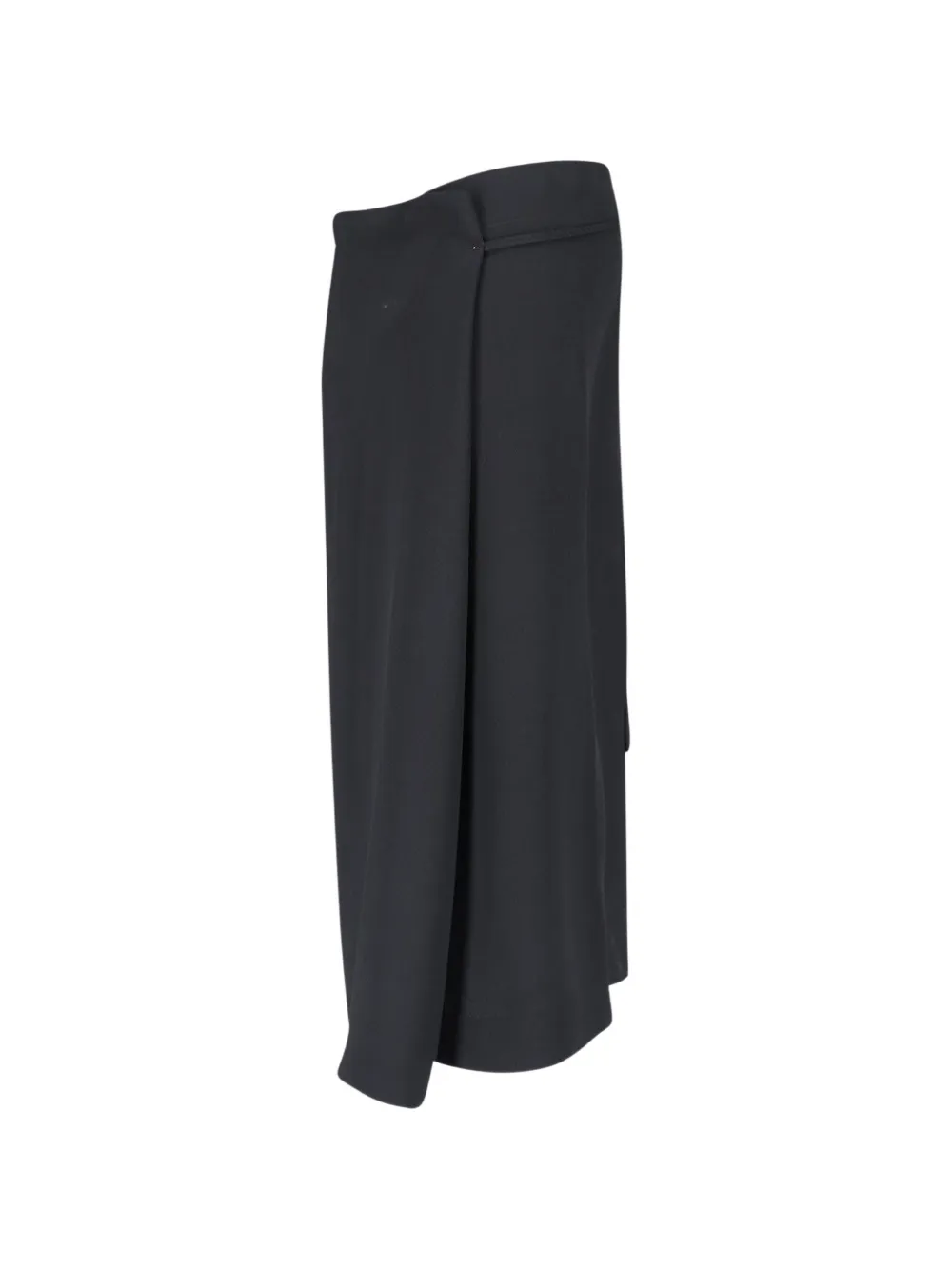 Calvin Klein wrap-style logo-patch skirt - Grau