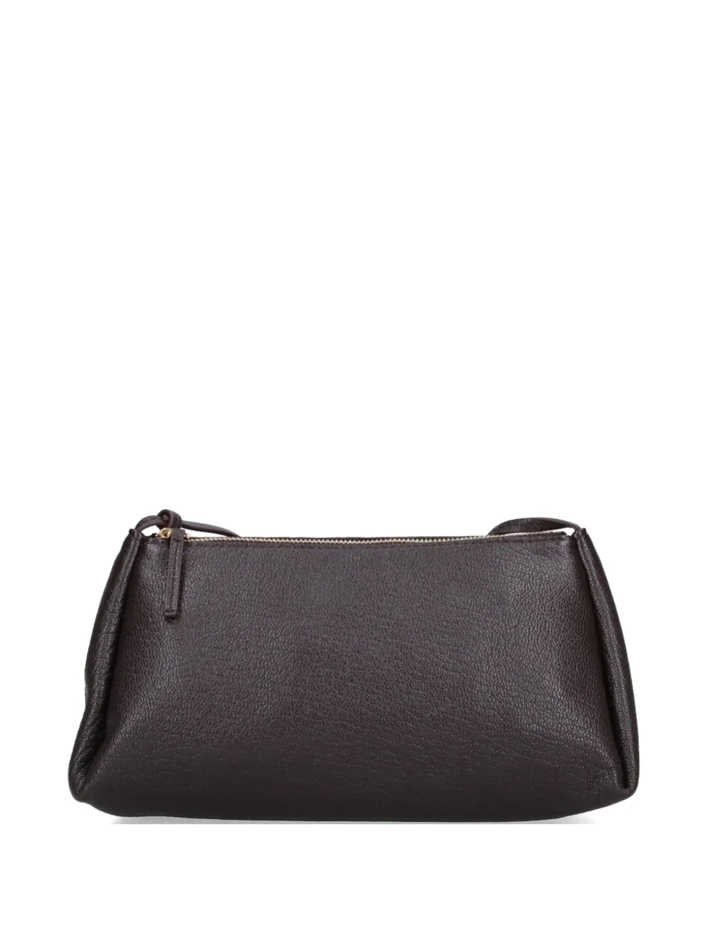 Calvin Klein grained leather shoulder bag - Braun