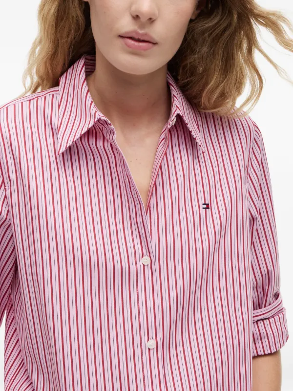 Tommy Hilfiger ストライプ シャツ | ピンク | FARFETCH JP