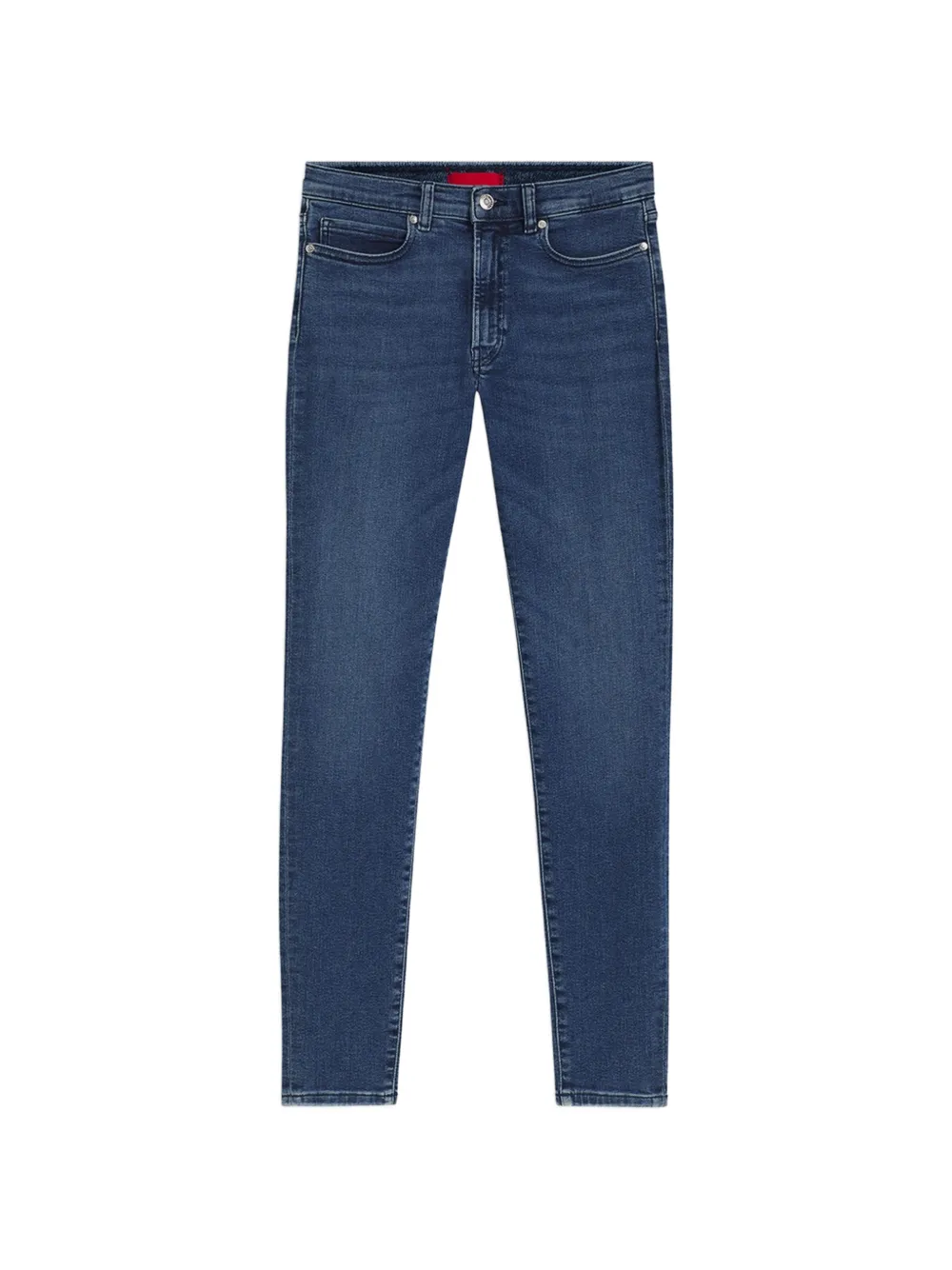 HUGO logo-patch skinny jeans - Blu