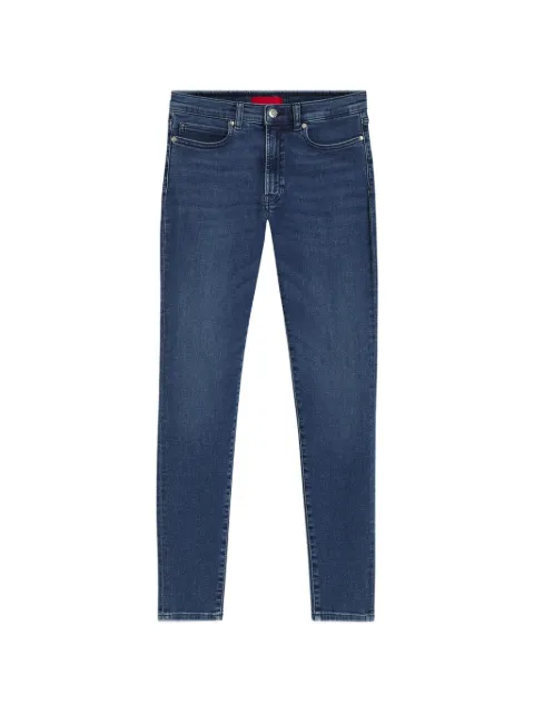 HUGO skinny jeans con parche del logo