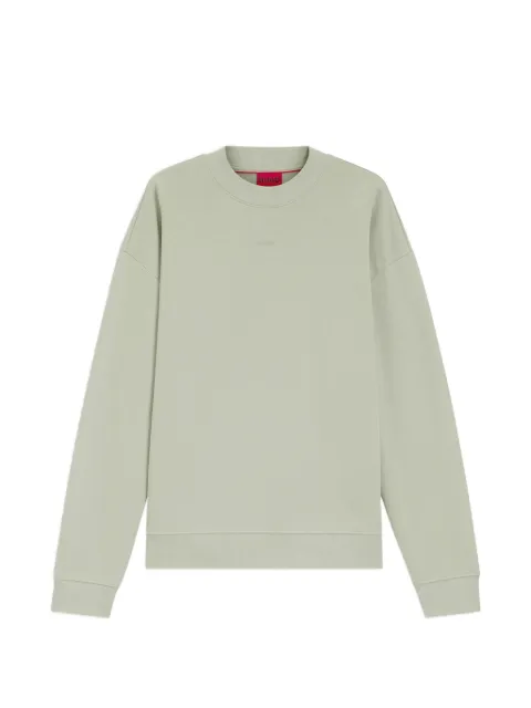 HUGO logo-embossed dropped-shoulder sweatshirt