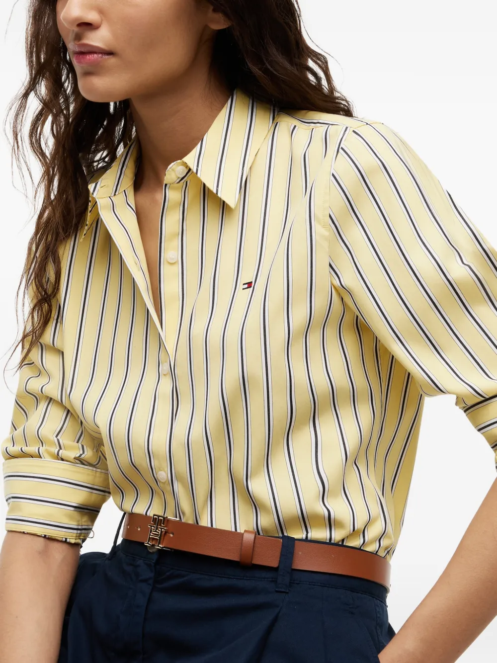 Tommy Hilfiger Gestreept overhemd Geel