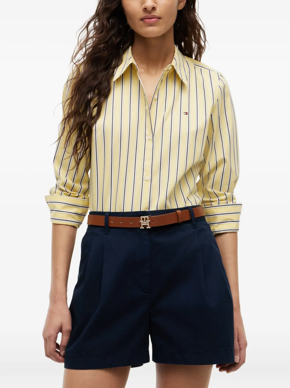 Tommy Hilfiger Gestreept overhemd Geel