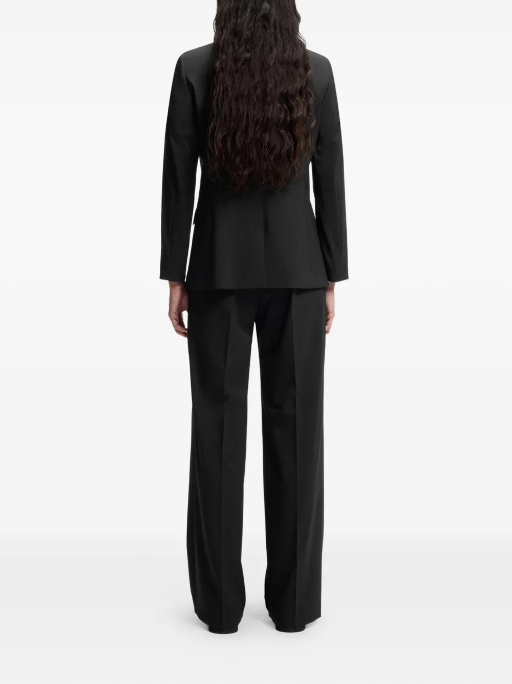 HUGO Blazer met enkele rij knopen en gekerfde revers Zwart