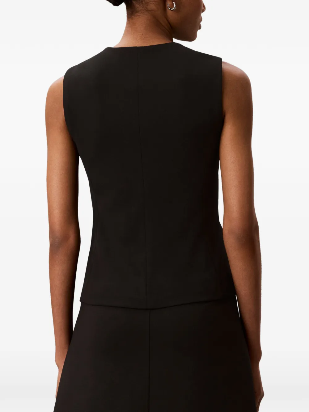 Calvin Klein Gilet met knopen Zwart