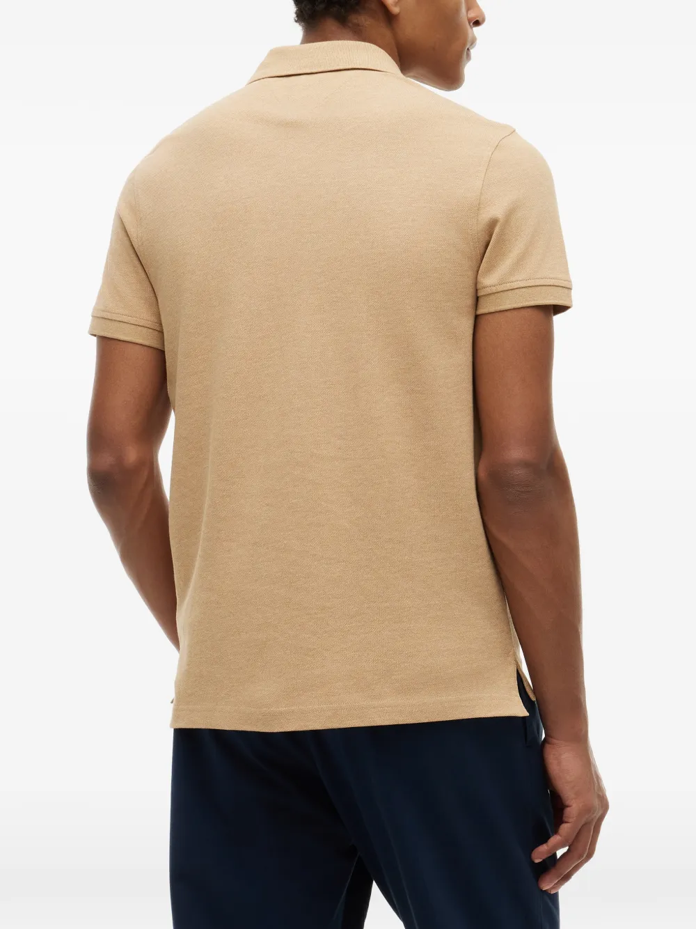 Tommy Hilfiger 1985 poloshirt met geborduurd logo Beige