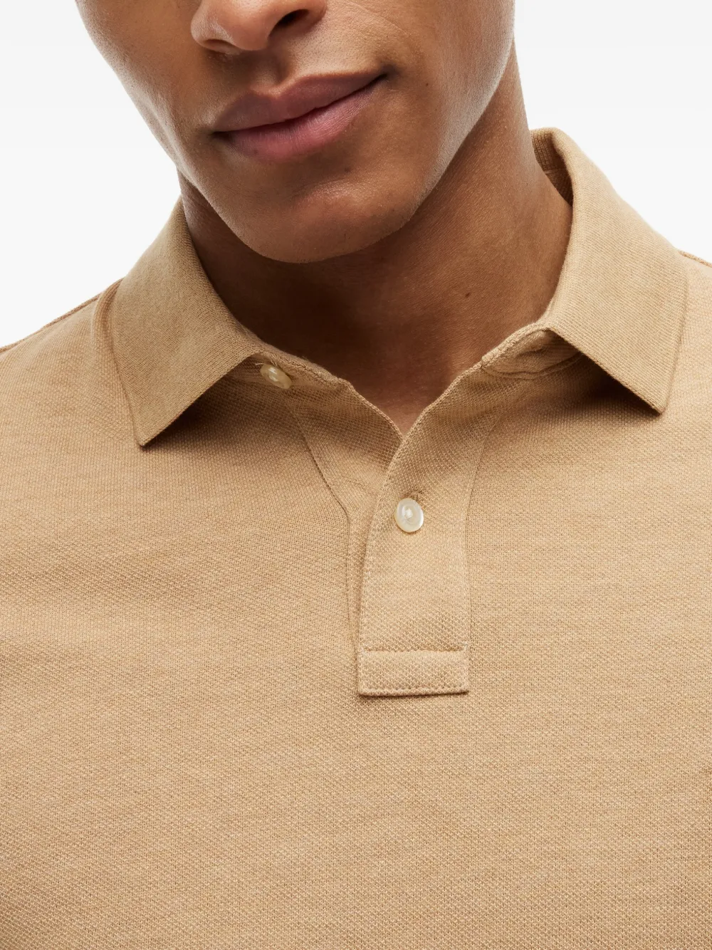 Tommy Hilfiger 1985 poloshirt met geborduurd logo Beige
