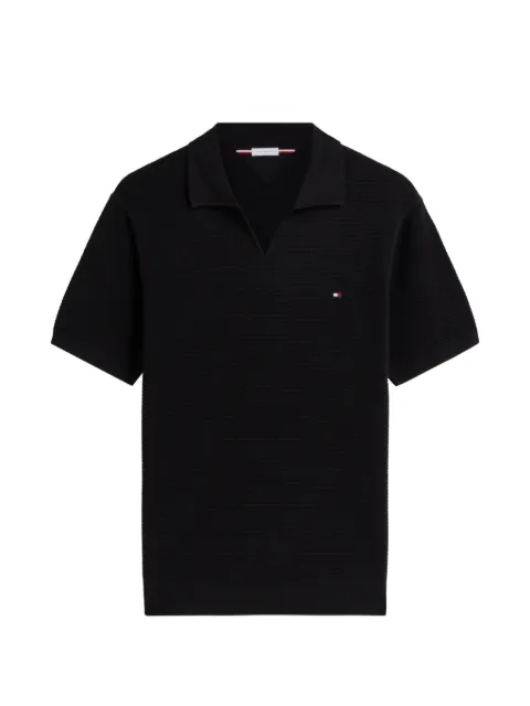 Tommy Hilfiger waffle-knit V-neck t-shirt