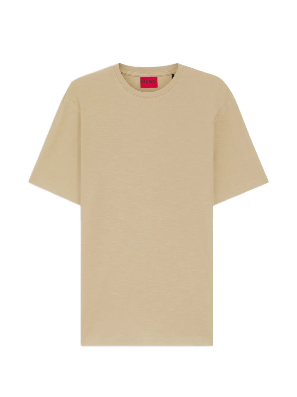 HUGO slub-texture short-sleeve T-shirt - Nude