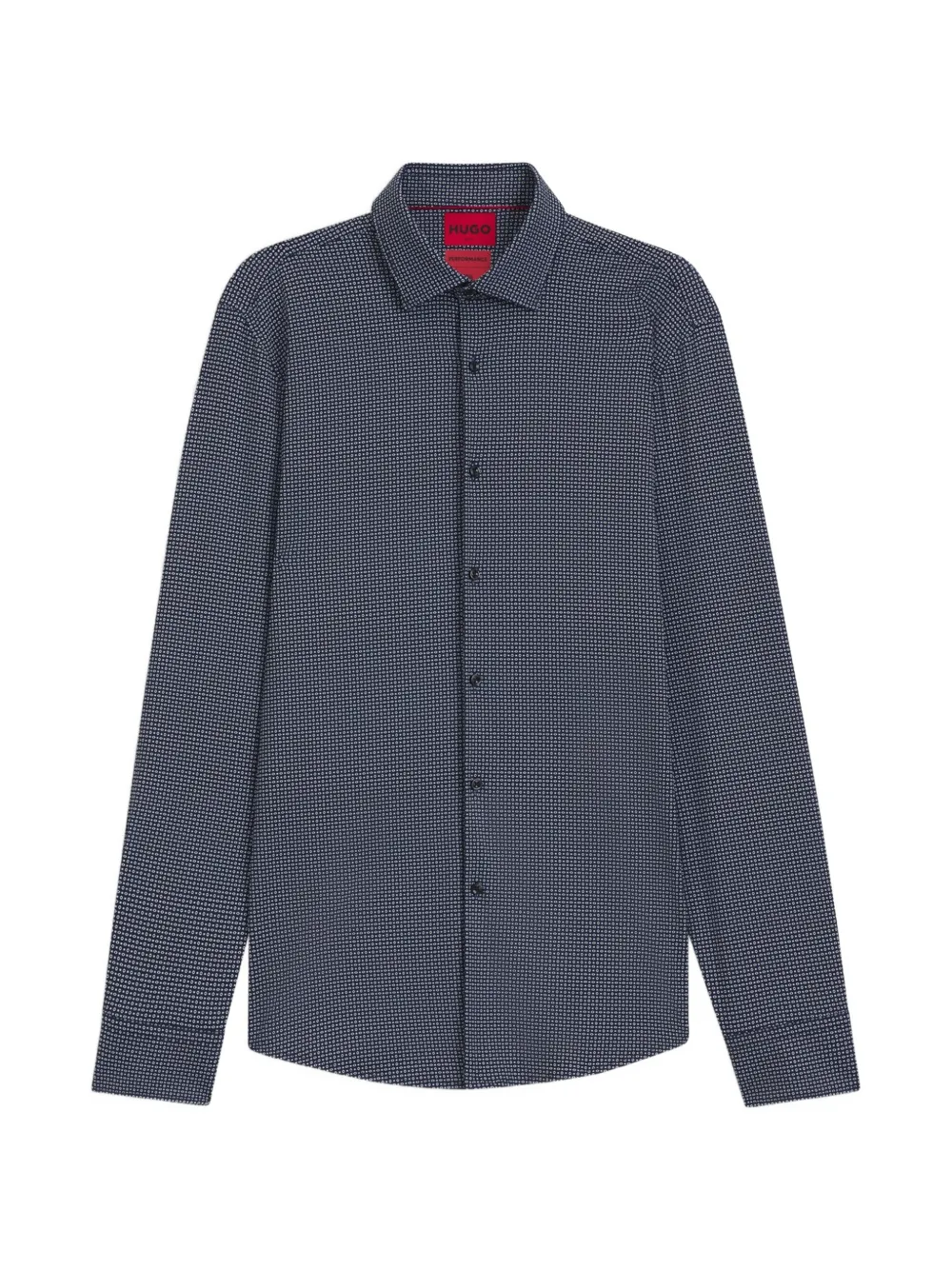 HUGO Kenno geometric-print long-sleeve shirt