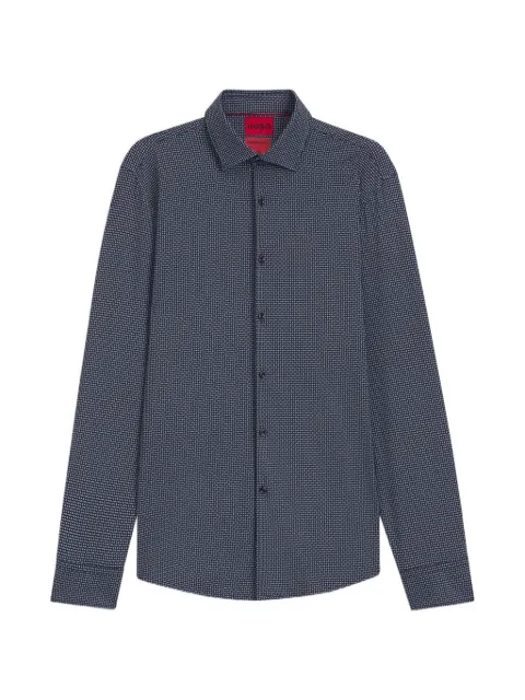 HUGO camisa manga larga con estampado geométrico