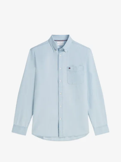 Tommy Hilfiger camisa con botones y bolsillo en el pecho