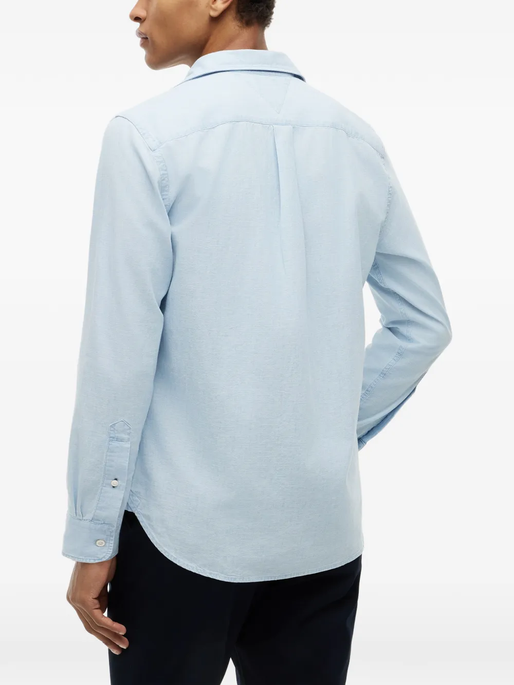 Tommy Hilfiger Button-down oervhemd met borstzak Blauw