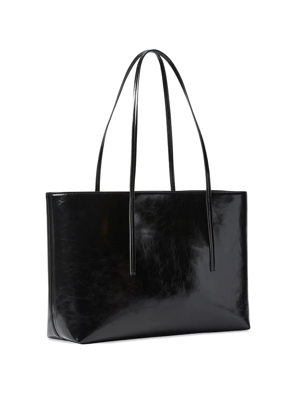 Calvin Klein crinkled-finish shoulder bag - Nero