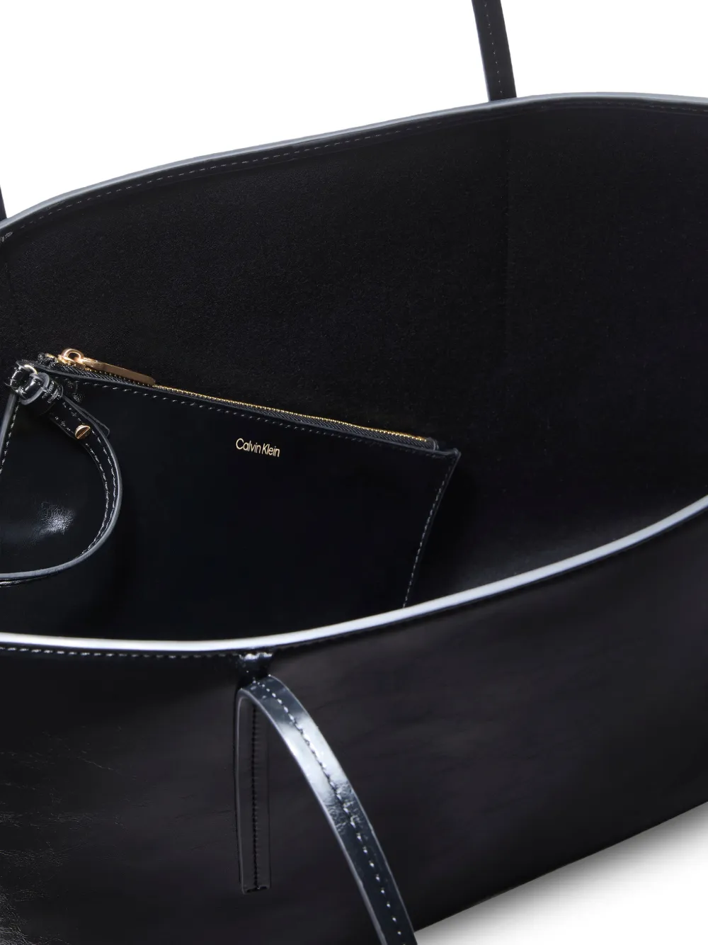 Calvin Klein Schoudertas met gekreukte afwerking Zwart