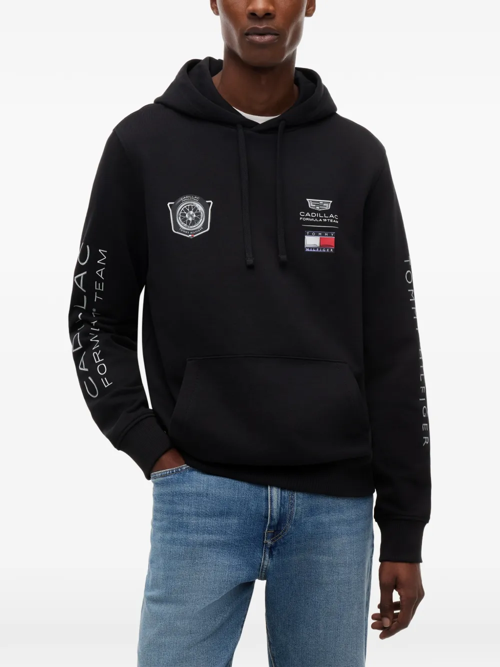 Tommy Hilfiger x Cadillac Formula 1 Team graphic hoodie - Nero