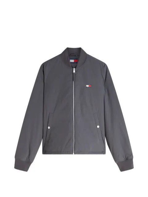 Tommy Hilfiger logo-patch zip-up bomber jacket