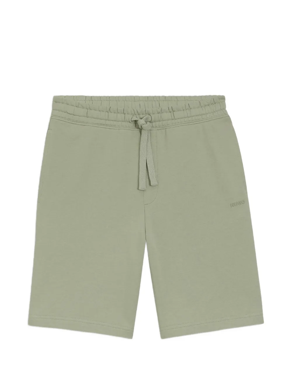 HUGO logo-embroidered drawstring track shorts - Verde