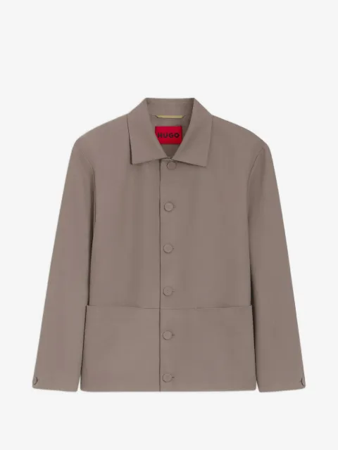 HUGO sobrecamisa con bolsillo de parche