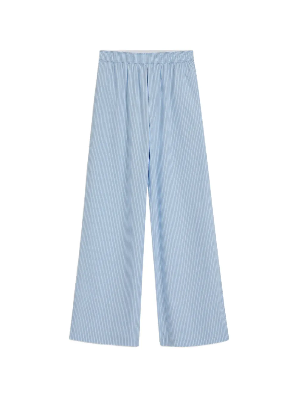 HUGO stripe-pattern embroidered-logo trousers - Blau