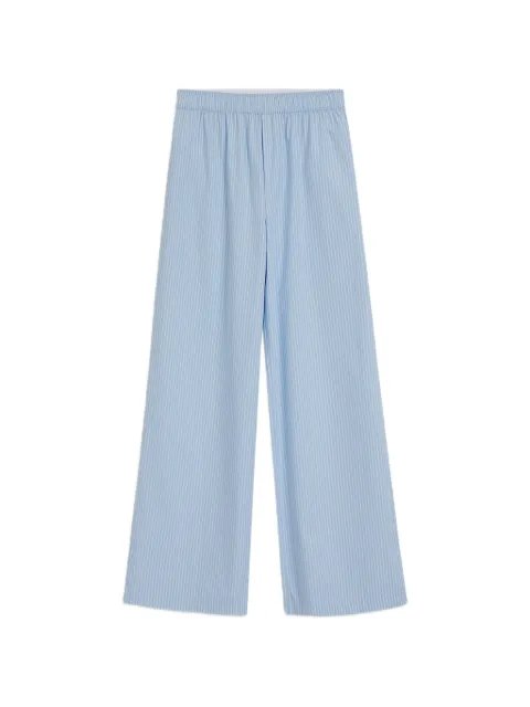 HUGO stripe-pattern embroidered-logo trousers