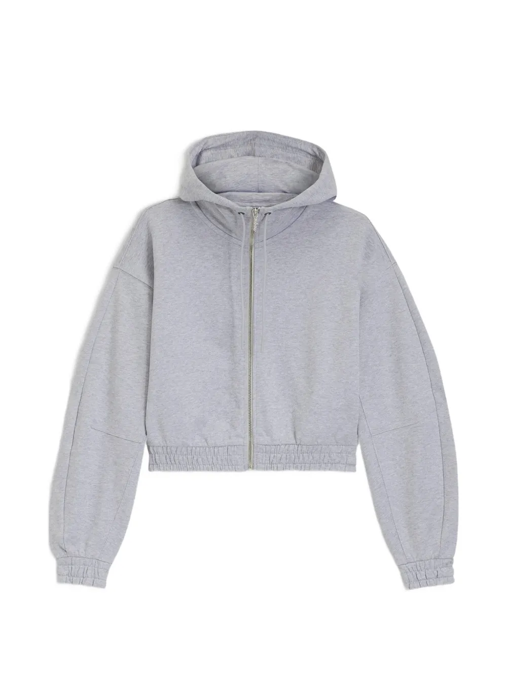 HUGO cropped zip-up hoodie - Grau