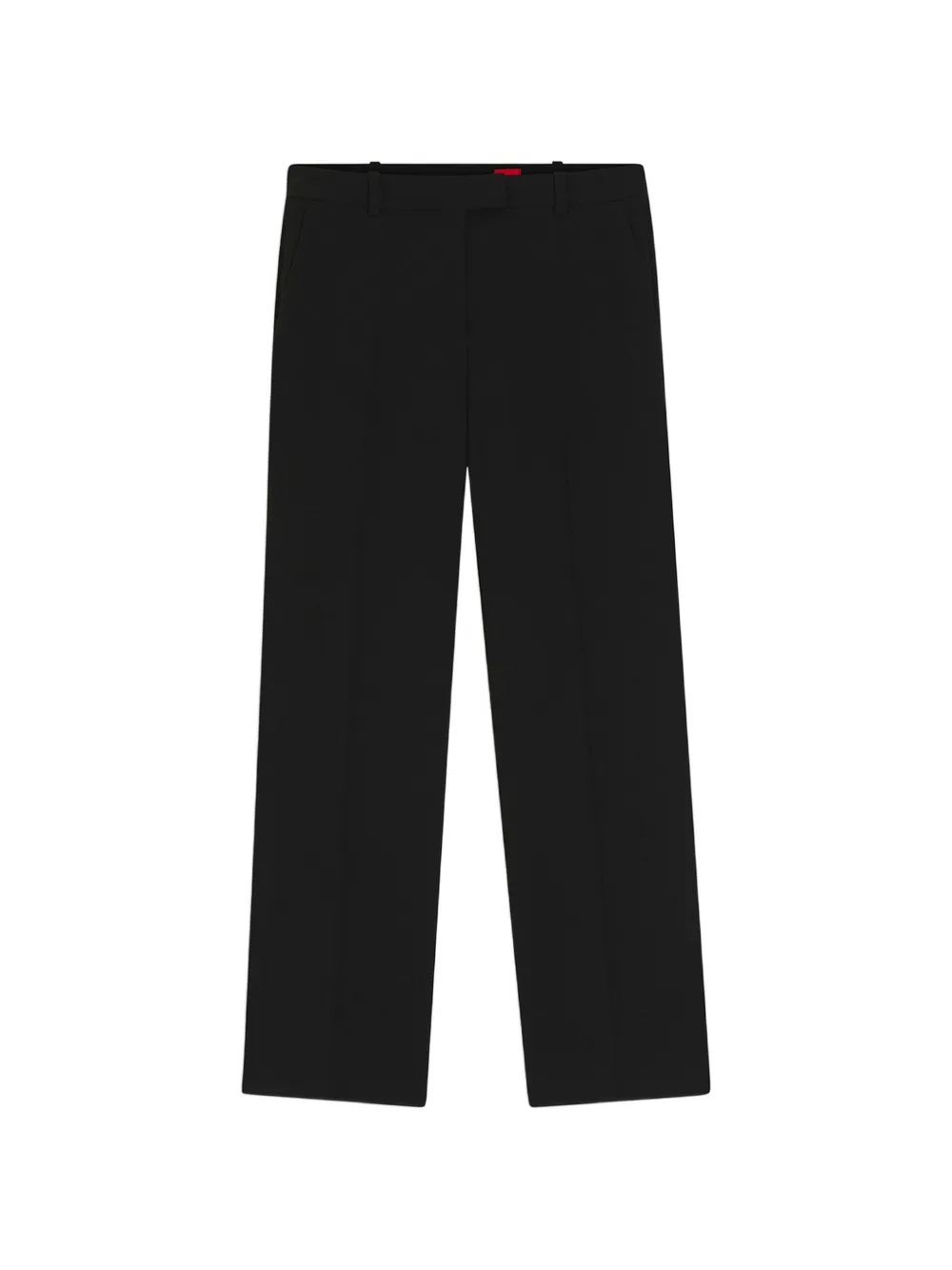 HUGO pressed-crease straight-leg trousers - Schwarz
