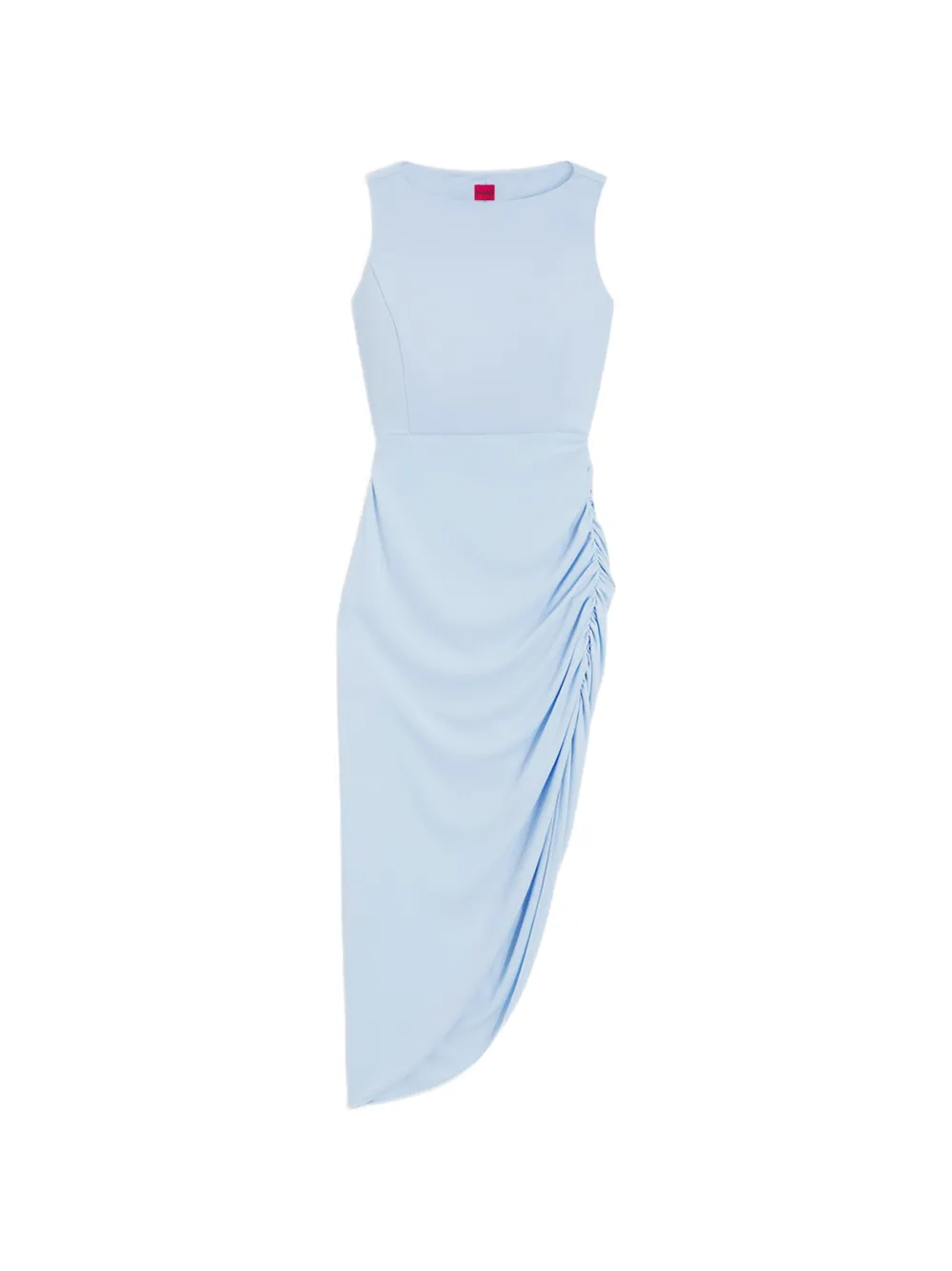 HUGO ruched asymmetric dress - Blu