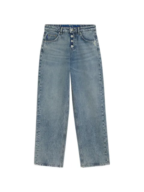 HUGO button-fly faded jeans