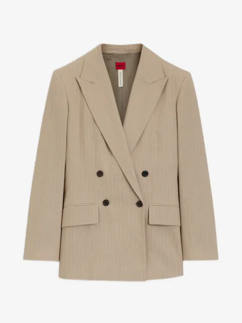 HUGO pinstripe double-breasted blazer