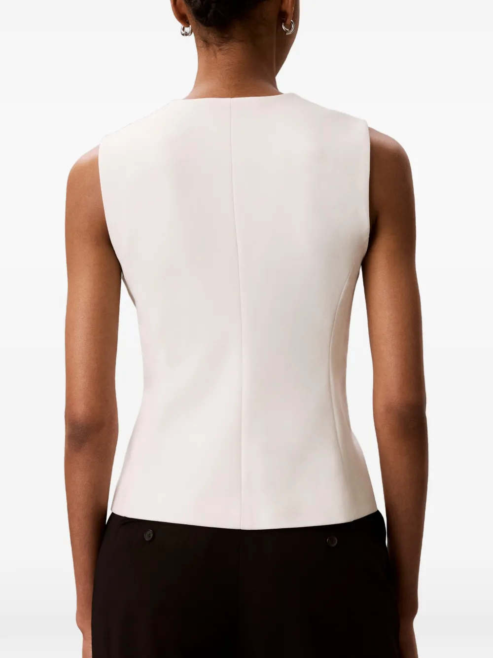 Calvin Klein Gilet met knopen Wit