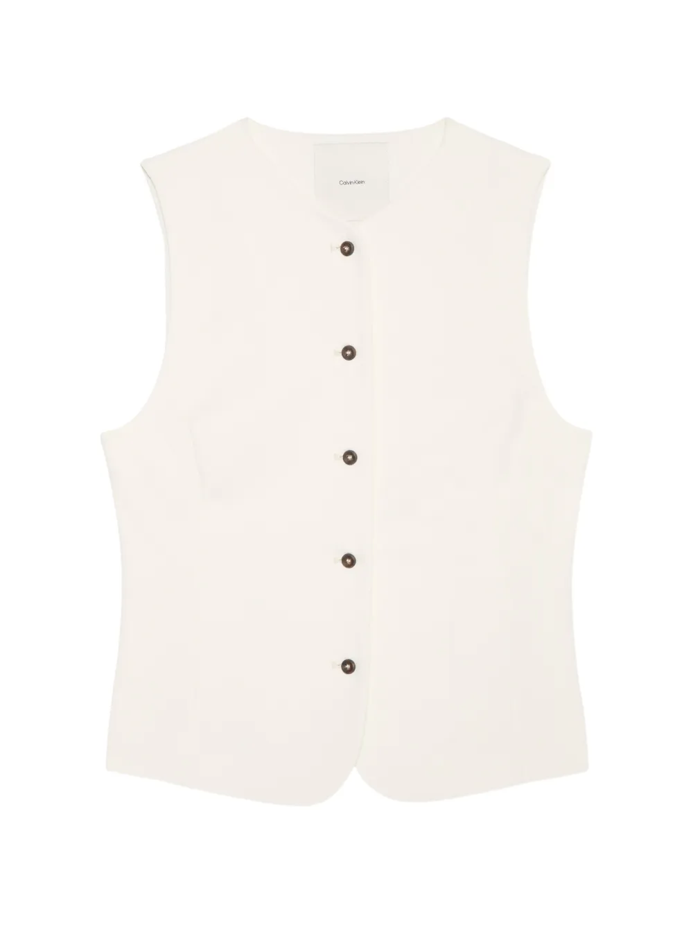 Calvin Klein button-up waistcoat - White