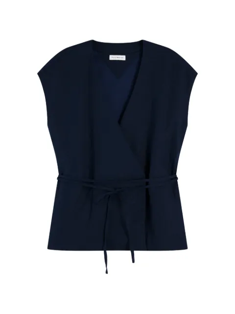Tommy Hilfiger wrap-style belted waistcoat