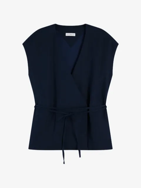 Tommy Hilfiger chaleco cruzado con cinturón