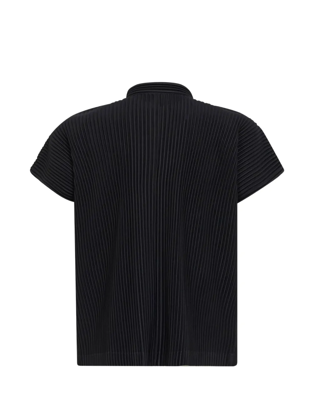Homme Plissé Issey Miyake Pleated mandarin-collar Sweater | Black