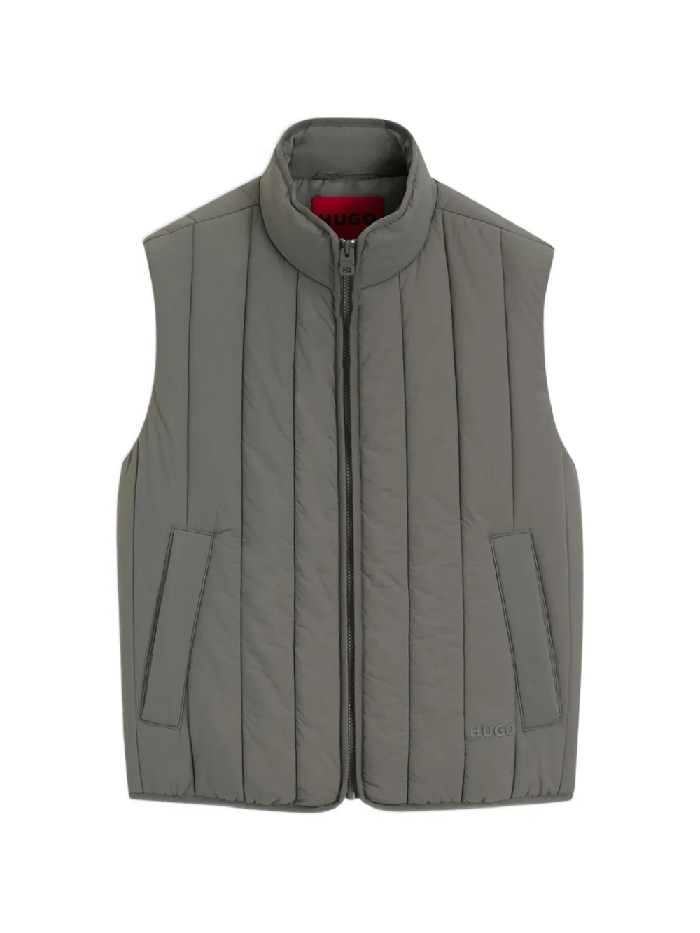 HUGO quilted gilet - Grau