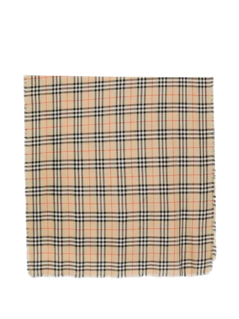 Burberry Pre-Owned  체크 프린지 스카프