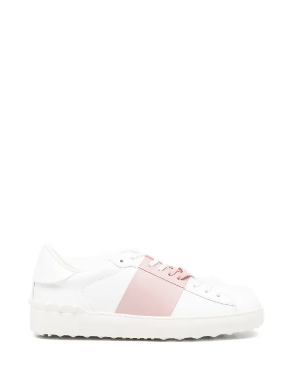 valentino white and pink sneakers