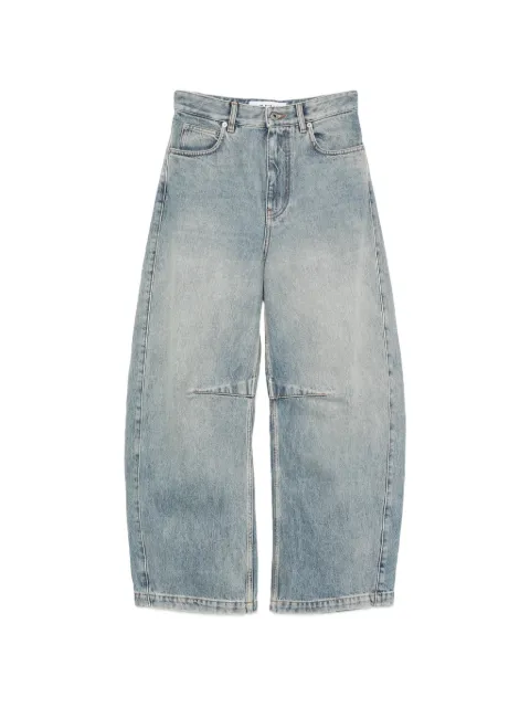 Loewe Pre-Owned anagram-embroidered panelled jeans